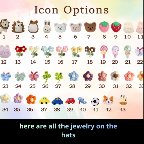 Handmade cotton hat with pompom